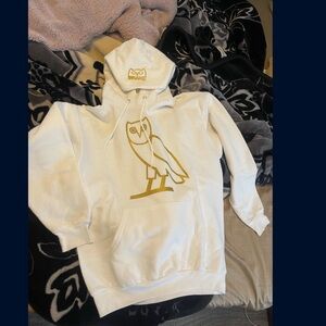Men’s drake ovo white hoodie sweatshirt size large
